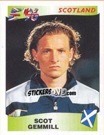Sticker Scot Gemmill - UEFA Euro England 1996 - Panini