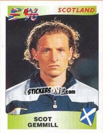 Sticker Scot Gemmill - UEFA Euro England 1996 n. 105 - Panini