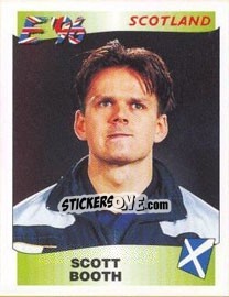 Cromo Scott Booth - UEFA Euro England 1996 - Panini