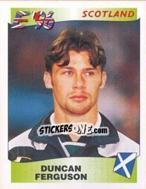 Sticker Duncan Ferguson - UEFA Euro England 1996 n. 112 - Panini