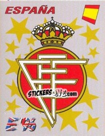 Sticker España badge - UEFA Euro England 1996 n. 115 - Panini