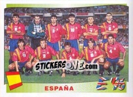 Sticker España team - UEFA Euro England 1996 n. 116 - Panini