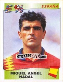 Sticker Miguel Angel Nadal - UEFA Euro England 1996 n. 121 - Panini