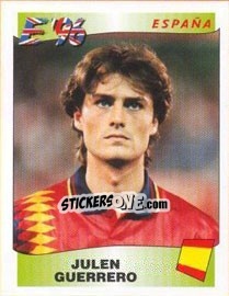 Sticker Julen Guerrero - UEFA Euro England 1996 n. 128 - Panini