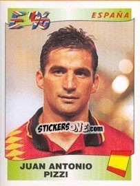 Sticker Juan Antonio Pizzi - UEFA Euro England 1996 n. 131 - Panini