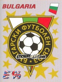 Sticker Bulgaria badge - UEFA Euro England 1996 - Panini