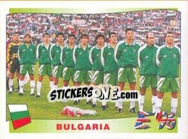 Cromo Bulgaria team - UEFA Euro England 1996 - Panini