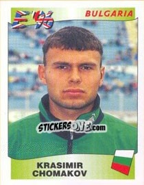 Sticker Krasimir Chomakov - UEFA Euro England 1996 n. 142 - Panini