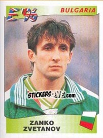 Sticker Zanko Zvetanov - UEFA Euro England 1996 - Panini