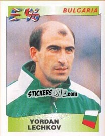 Sticker Yordan Lechkov - UEFA Euro England 1996 n. 146 - Panini