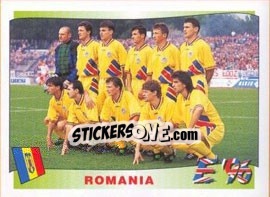 Cromo Romania team - UEFA Euro England 1996 n. 156 - Panini