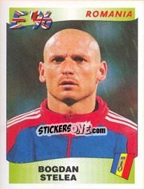 Sticker Bogdan Stelea - UEFA Euro England 1996 - Panini
