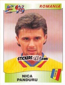 Sticker Nica Panduru - UEFA Euro England 1996 n. 168 - Panini