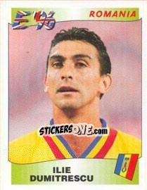 Sticker Ilie Dumitrescu - UEFA Euro England 1996 - Panini