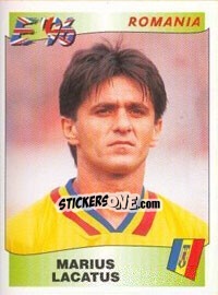 Sticker Marius Lacatus - UEFA Euro England 1996 n. 171 - Panini