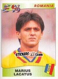 Cromo Marius Lacatus - UEFA Euro England 1996 - Panini