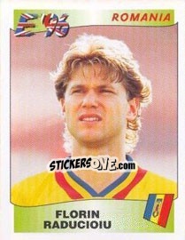 Sticker Florin Raducioiu - UEFA Euro England 1996 n. 172 - Panini