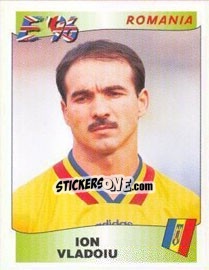 Sticker Ion Vladoiu - UEFA Euro England 1996 n. 173 - Panini