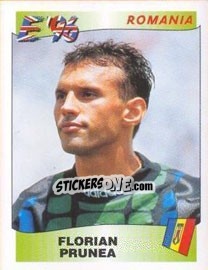 Sticker Florian Prunea - UEFA Euro England 1996 n. 174 - Panini