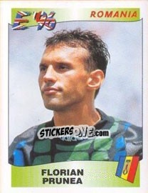 Figurina Florian Prunea - UEFA Euro England 1996 - Panini