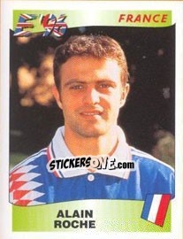 Figurina Alain Roche - UEFA Euro England 1996 - Panini