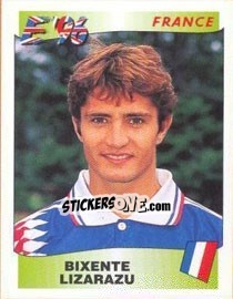 Sticker Bixente Lizarazu - UEFA Euro England 1996 n. 182 - Panini