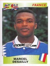 Sticker Marcel Desailly - UEFA Euro England 1996 n. 183 - Panini