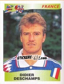 Figurina Didier Deschamps - UEFA Euro England 1996 - Panini