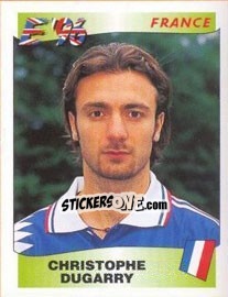 Cromo Christophe Dugarry - UEFA Euro England 1996 - Panini