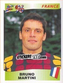 Sticker Bruno Martini - UEFA Euro England 1996 n. 194 - Panini