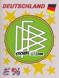 Sticker Deutschland badge - UEFA Euro England 1996 n. 195 - Panini