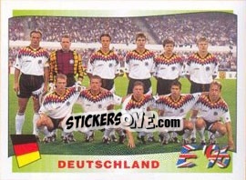 Sticker Deutschland team - UEFA Euro England 1996 - Panini