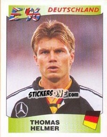 Sticker Thomas Helmer - UEFA Euro England 1996 n. 199 - Panini