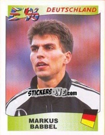 Sticker Markus Babbel - UEFA Euro England 1996 n. 201 - Panini
