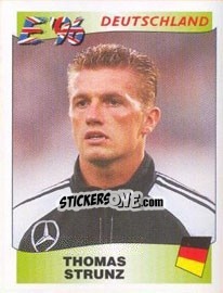 Sticker Thomas Strunz - UEFA Euro England 1996 n. 206 - Panini