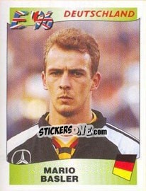 Cromo Mario Basler - UEFA Euro England 1996 - Panini