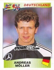 Sticker Andreas Möller - UEFA Euro England 1996 - Panini