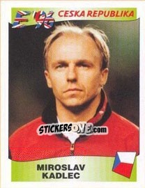 Sticker Miroslav Kadlec - UEFA Euro England 1996 n. 218 - Panini