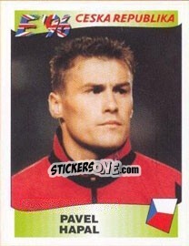 Sticker Pavel Hapal - UEFA Euro England 1996 - Panini
