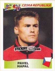 Sticker Pavel Hapal - UEFA Euro England 1996 n. 221 - Panini