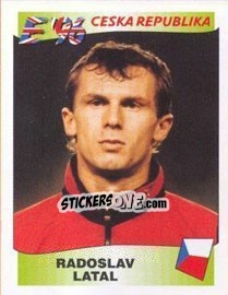 Sticker Radoslav Latal - UEFA Euro England 1996 n. 222 - Panini