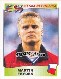 Sticker Martin Frydek - UEFA Euro England 1996 n. 224 - Panini