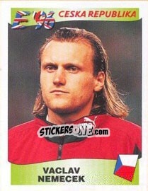 Sticker Vaclav Nemecek - UEFA Euro England 1996 - Panini