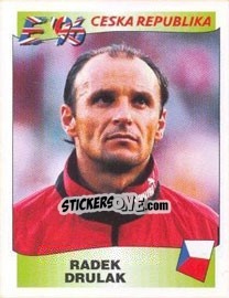 Sticker Radek Drulak - UEFA Euro England 1996 n. 229 - Panini