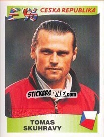Sticker Tomas Skuhravy - UEFA Euro England 1996 - Panini