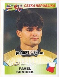 Sticker Pavel Srnicek - UEFA Euro England 1996 - Panini