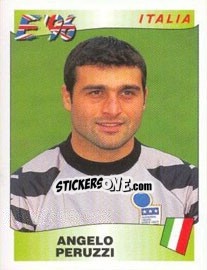 Sticker Angelo Peruzzi - UEFA Euro England 1996 - Panini