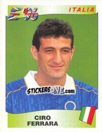 Sticker Ciro Ferrara - UEFA Euro England 1996 n. 239 - Panini