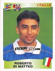 Sticker Roberto di Matteo - UEFA Euro England 1996 n. 244 - Panini