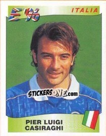 Sticker Pier Luigi Casiraghi - UEFA Euro England 1996 n. 253 - Panini
